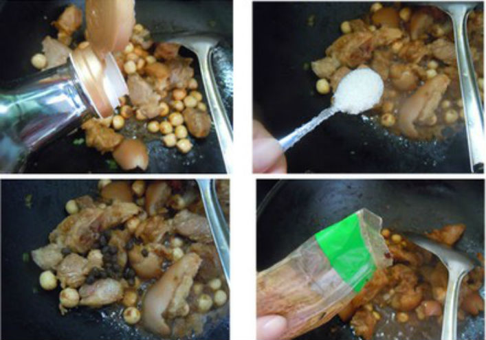 Chân giò nấu hạt sen(4)